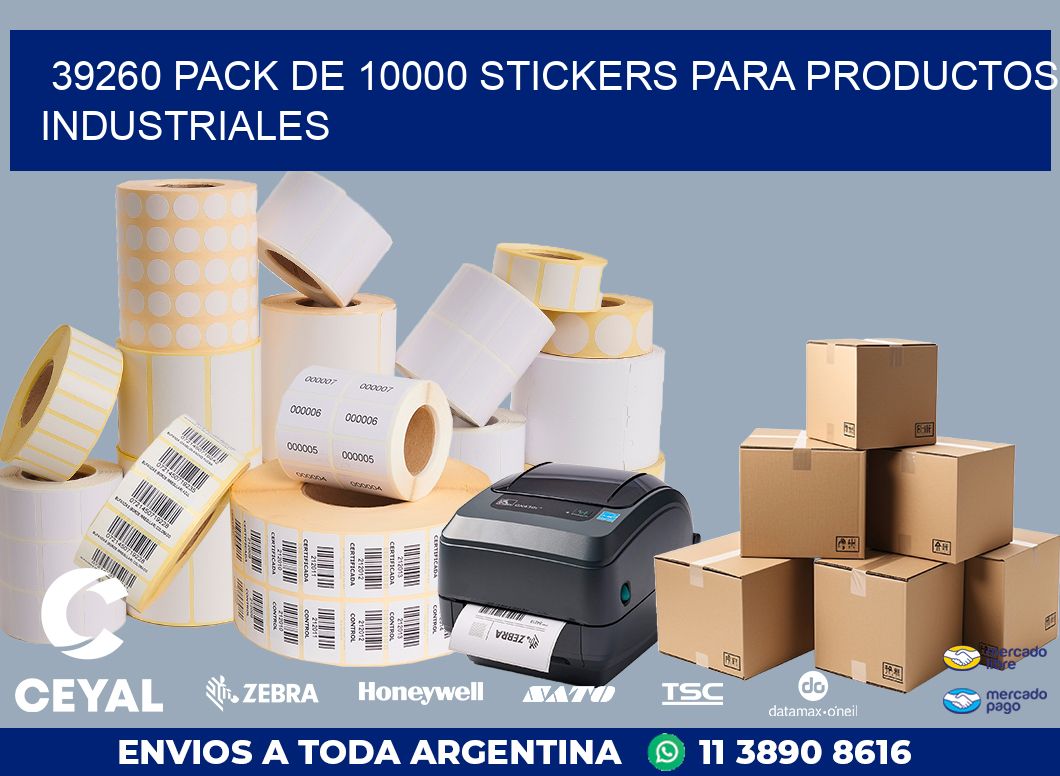 39260 PACK DE 10000 STICKERS PARA PRODUCTOS INDUSTRIALES