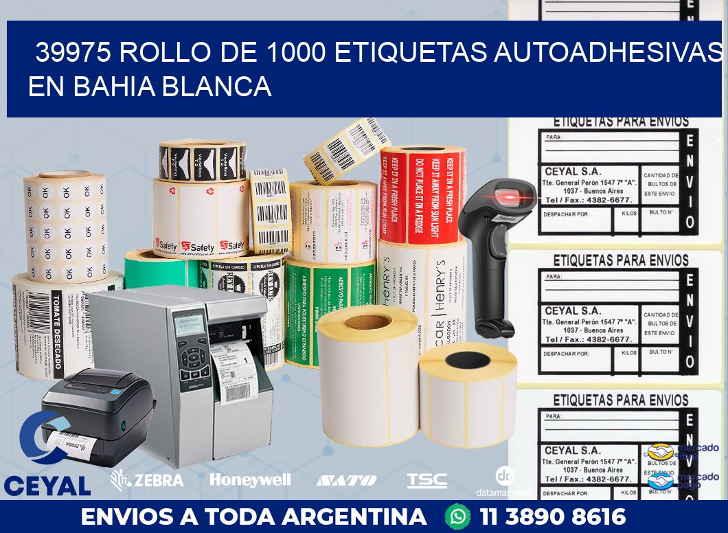 39975 ROLLO DE 1000 ETIQUETAS AUTOADHESIVAS EN BAHIA BLANCA