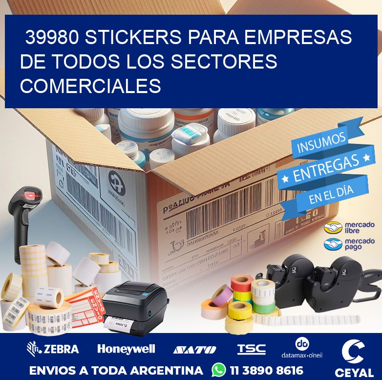39980 STICKERS PARA EMPRESAS DE TODOS LOS SECTORES COMERCIALES