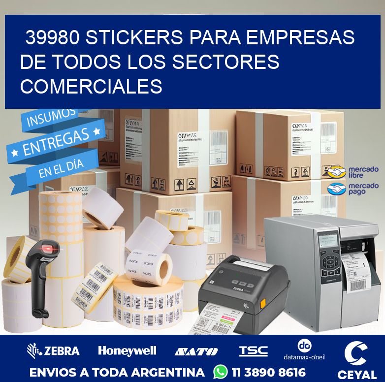 39980 STICKERS PARA EMPRESAS DE TODOS LOS SECTORES COMERCIALES