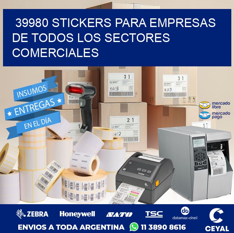 39980 STICKERS PARA EMPRESAS DE TODOS LOS SECTORES COMERCIALES