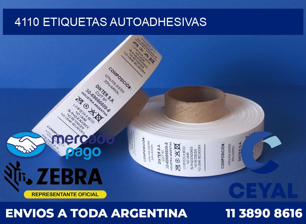 4110 ETIQUETAS AUTOADHESIVAS