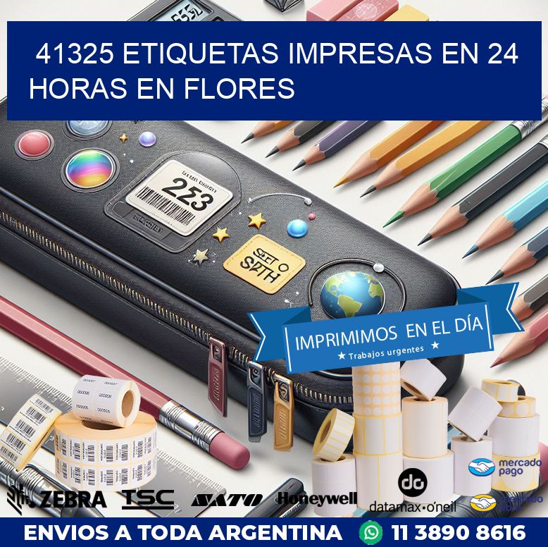 41325 ETIQUETAS IMPRESAS EN 24 HORAS EN FLORES