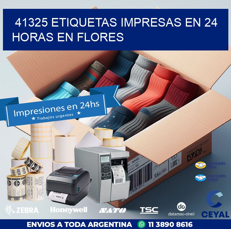41325 ETIQUETAS IMPRESAS EN 24 HORAS EN FLORES