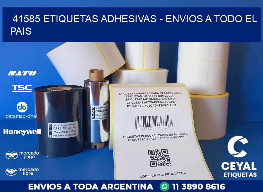 41585 ETIQUETAS ADHESIVAS – ENVIOS A TODO EL PAIS