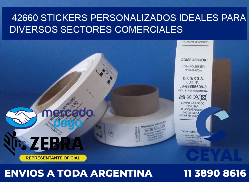 42660 STICKERS PERSONALIZADOS IDEALES PARA DIVERSOS SECTORES COMERCIALES