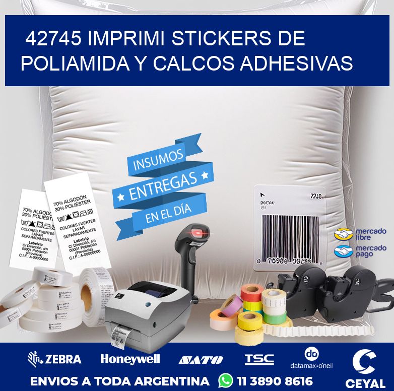 42745 IMPRIMI STICKERS DE POLIAMIDA Y CALCOS ADHESIVAS