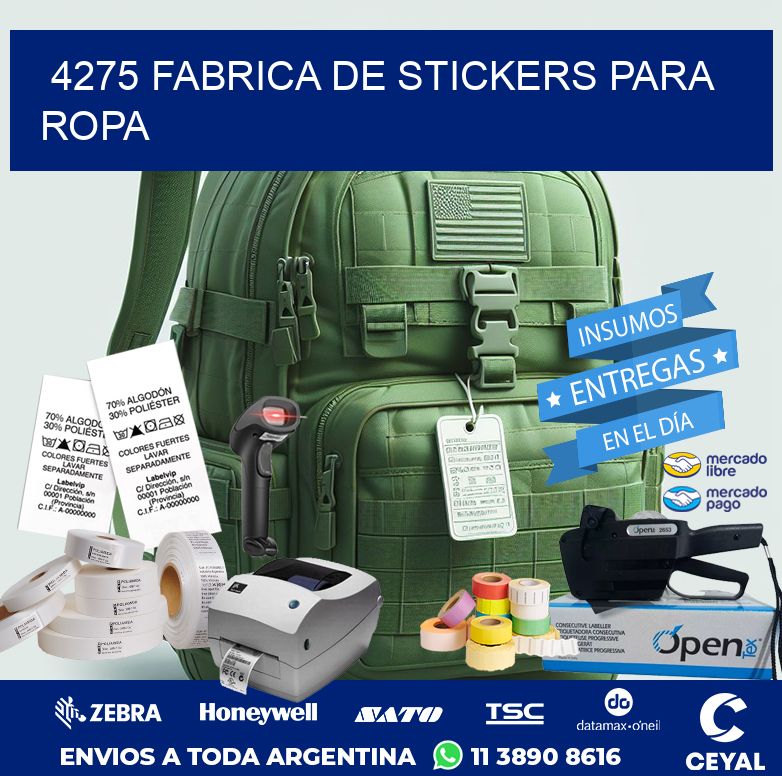 4275 FABRICA DE STICKERS PARA ROPA