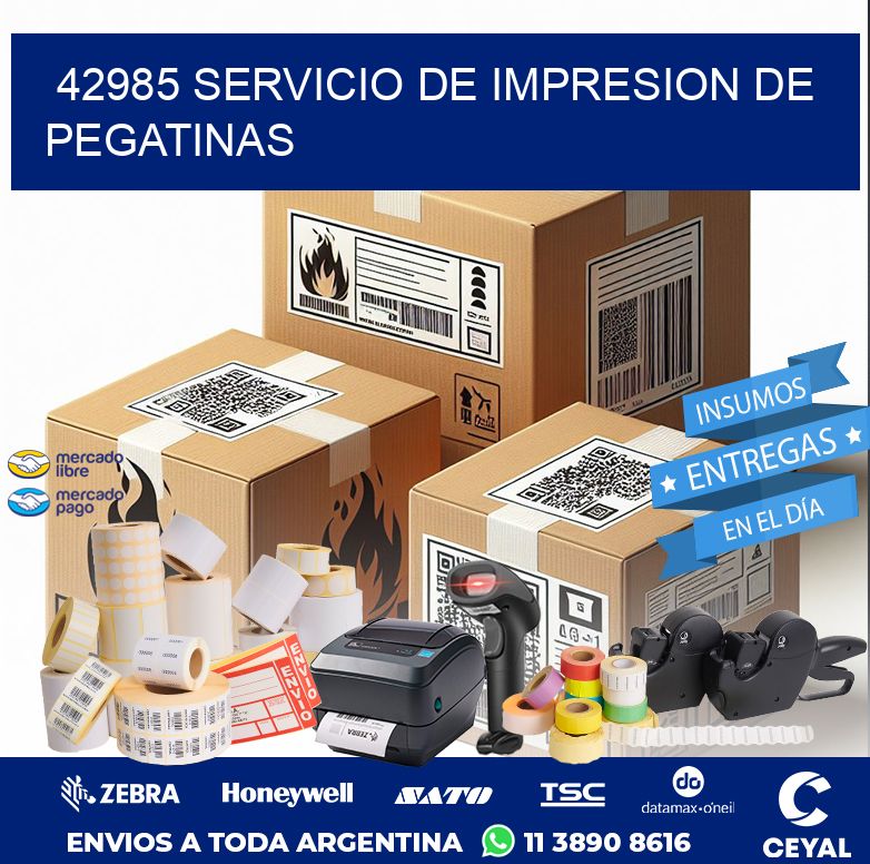 42985 SERVICIO DE IMPRESION DE PEGATINAS