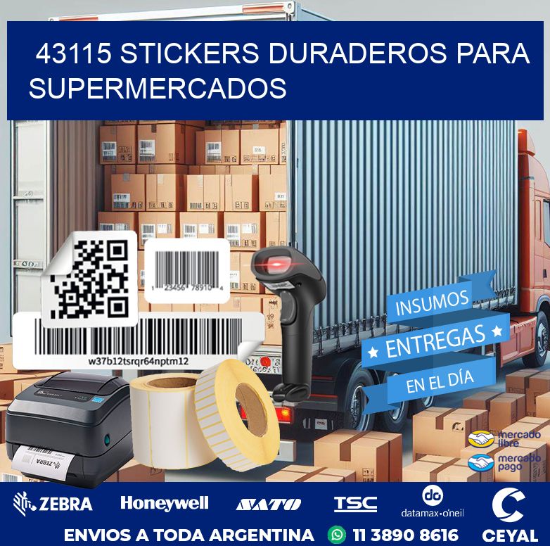 43115 STICKERS DURADEROS PARA SUPERMERCADOS