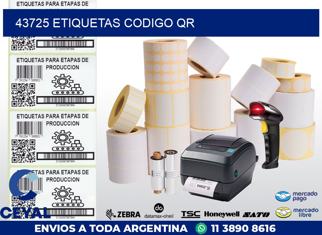 43725 ETIQUETAS CODIGO QR