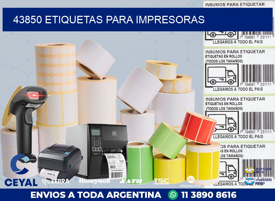 43850 ETIQUETAS PARA IMPRESORAS