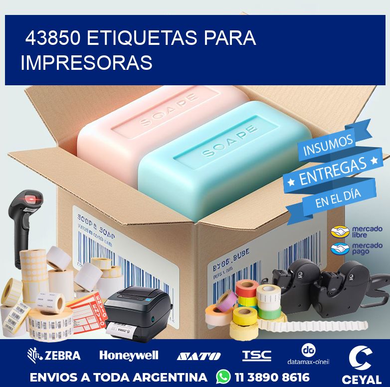 43850 ETIQUETAS PARA IMPRESORAS