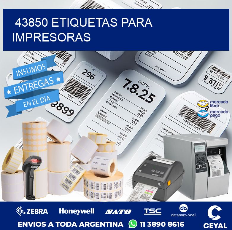 43850 ETIQUETAS PARA IMPRESORAS