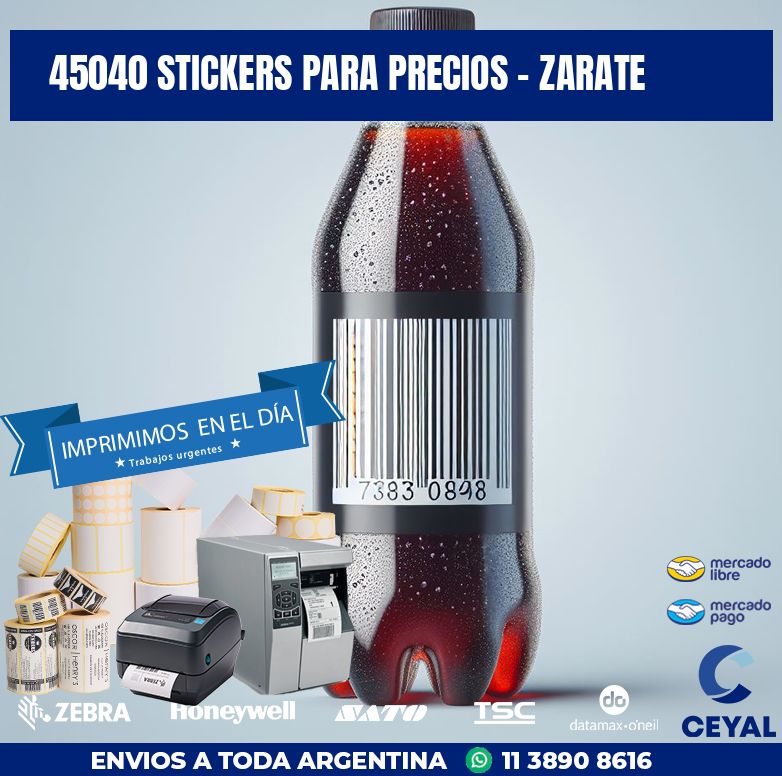 45040 STICKERS PARA PRECIOS - ZARATE