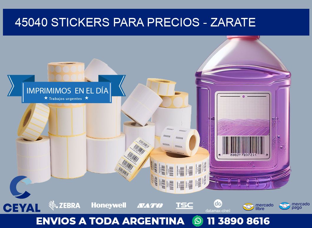 45040 STICKERS PARA PRECIOS – ZARATE