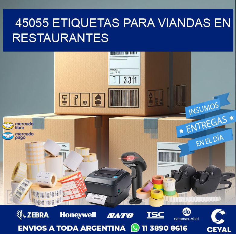 45055 ETIQUETAS PARA VIANDAS EN RESTAURANTES