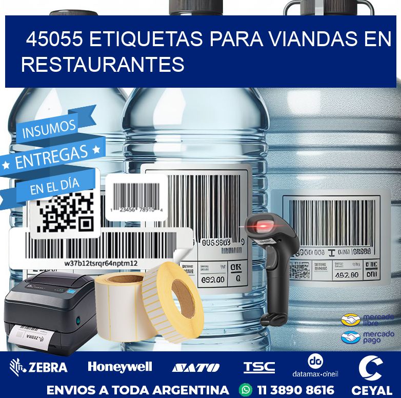 45055 ETIQUETAS PARA VIANDAS EN RESTAURANTES