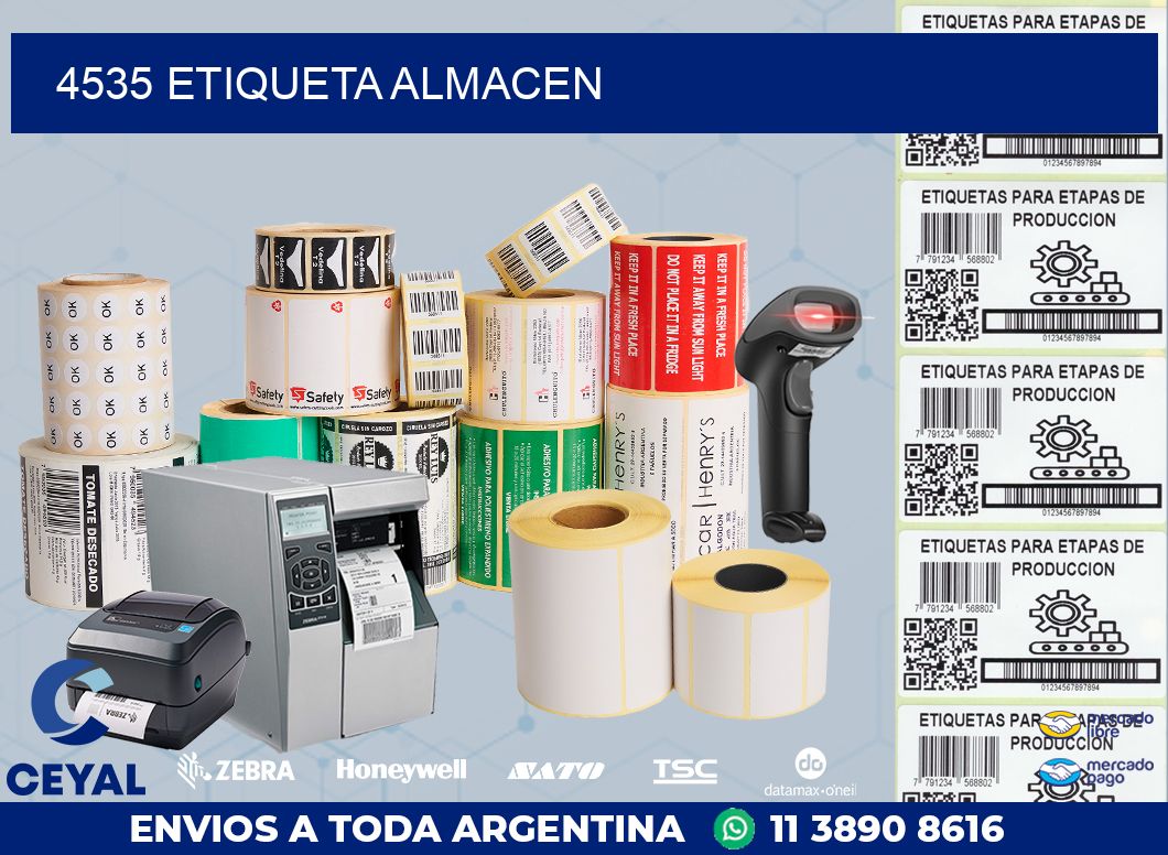 4535 ETIQUETA ALMACEN