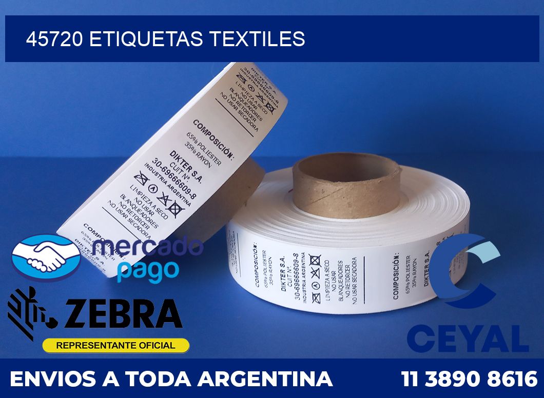 45720 ETIQUETAS TEXTILES