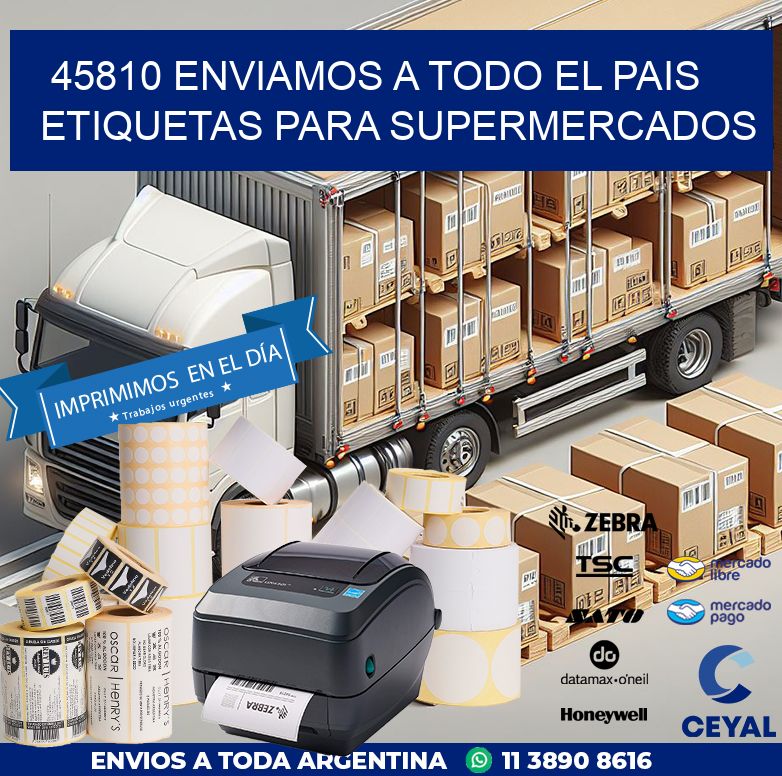 45810 ENVIAMOS A TODO EL PAIS ETIQUETAS PARA SUPERMERCADOS