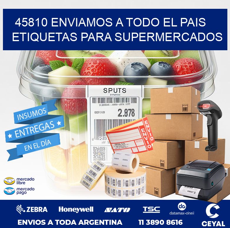45810 ENVIAMOS A TODO EL PAIS ETIQUETAS PARA SUPERMERCADOS