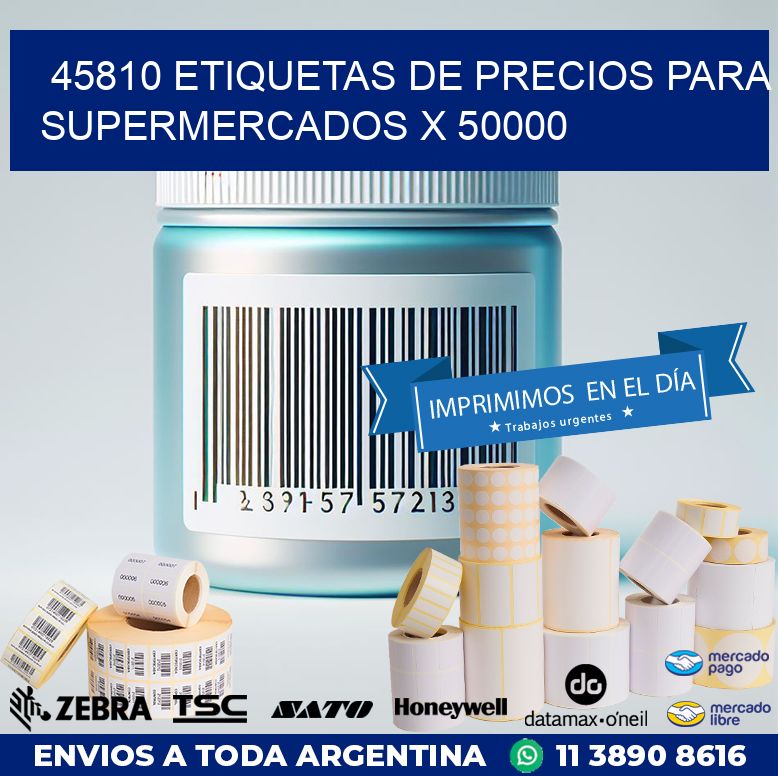45810 ETIQUETAS DE PRECIOS PARA SUPERMERCADOS X 50000