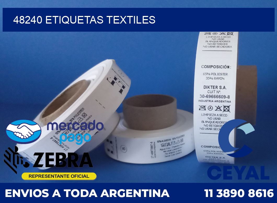 48240 ETIQUETAS TEXTILES