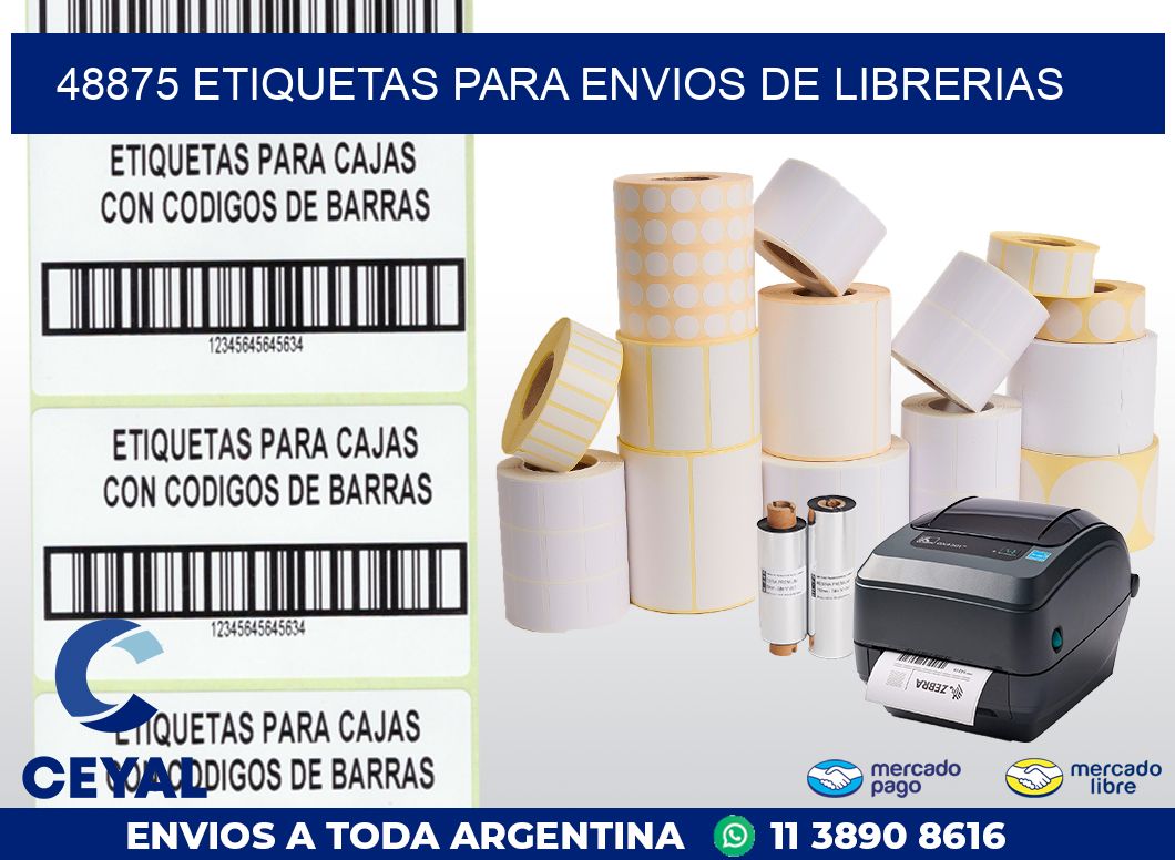 48875 ETIQUETAS PARA ENVIOS DE LIBRERIAS