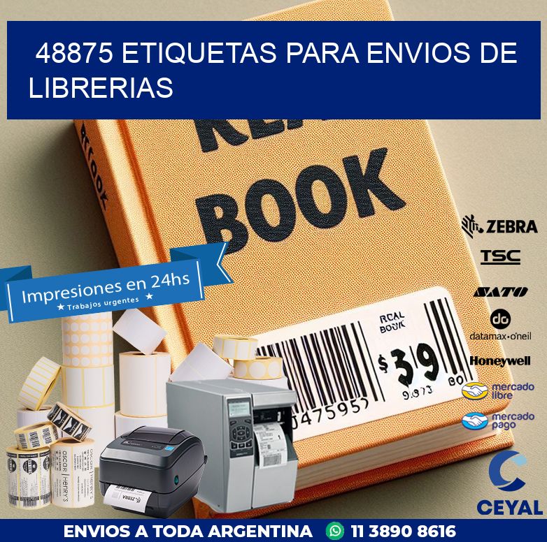 48875 ETIQUETAS PARA ENVIOS DE LIBRERIAS