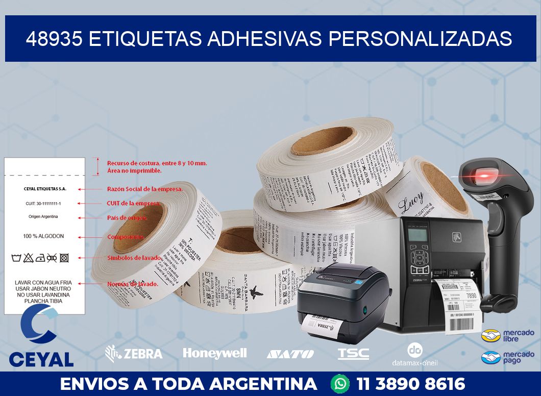 48935 ETIQUETAS ADHESIVAS PERSONALIZADAS