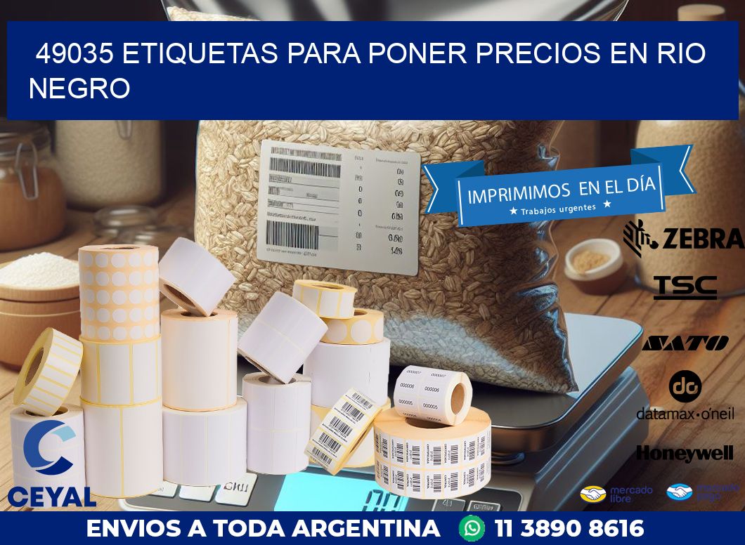 49035 ETIQUETAS PARA PONER PRECIOS EN RIO NEGRO