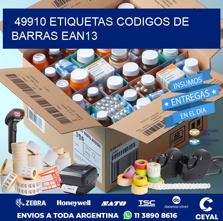 49910 ETIQUETAS CODIGOS DE BARRAS EAN13