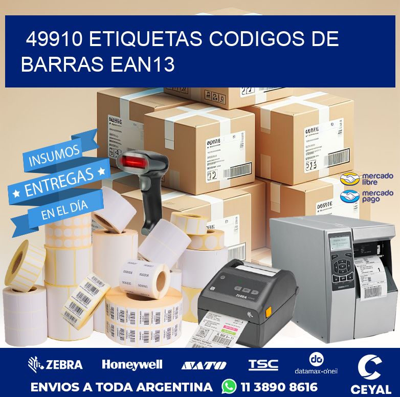 49910 ETIQUETAS CODIGOS DE BARRAS EAN13