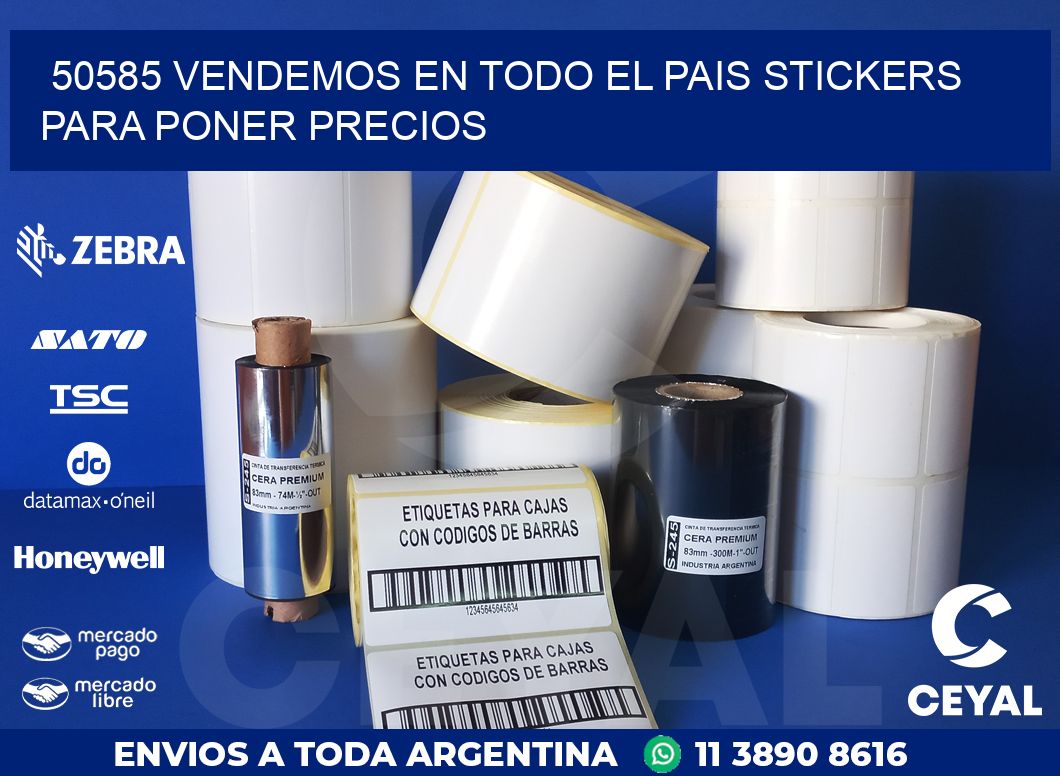 50585 VENDEMOS EN TODO EL PAIS STICKERS PARA PONER PRECIOS
