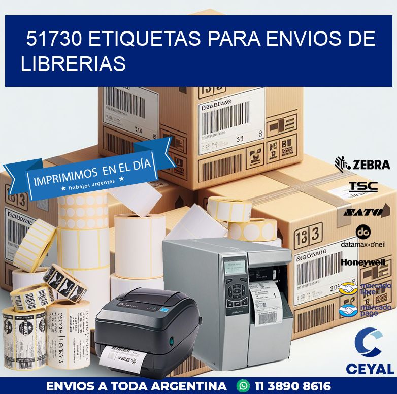 51730 ETIQUETAS PARA ENVIOS DE LIBRERIAS