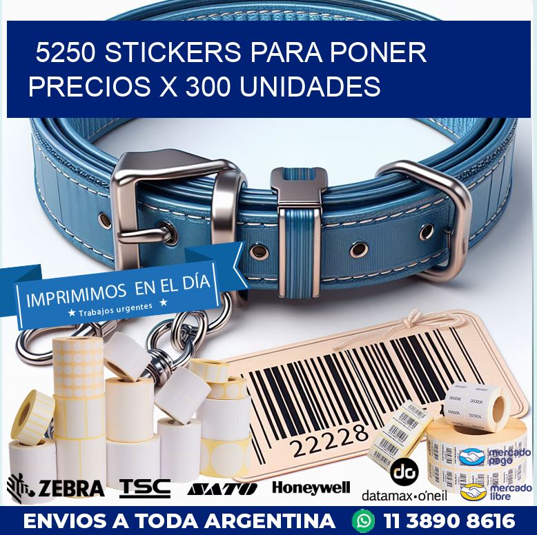 5250 STICKERS PARA PONER PRECIOS X 300 UNIDADES