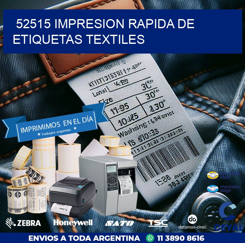 52515 IMPRESION RAPIDA DE ETIQUETAS TEXTILES