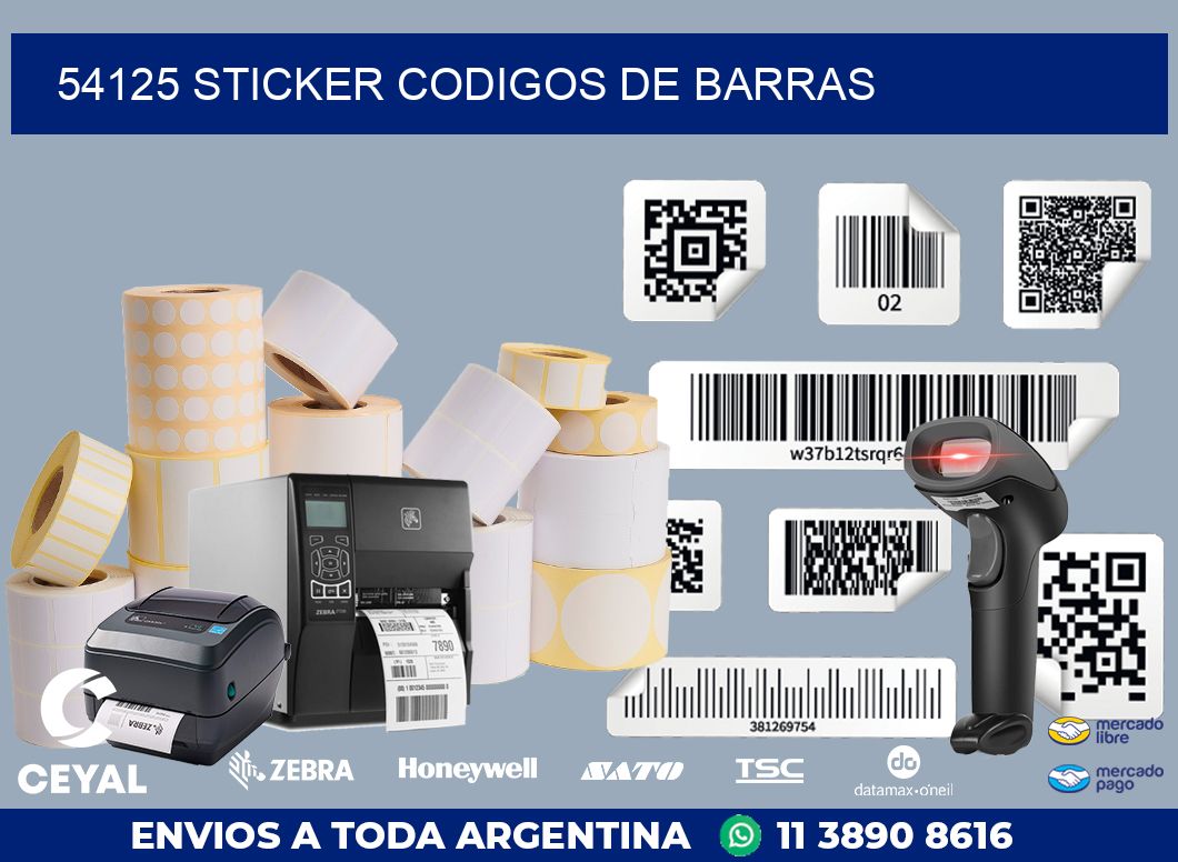 54125 STICKER CODIGOS DE BARRAS