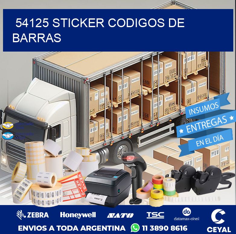 54125 STICKER CODIGOS DE BARRAS