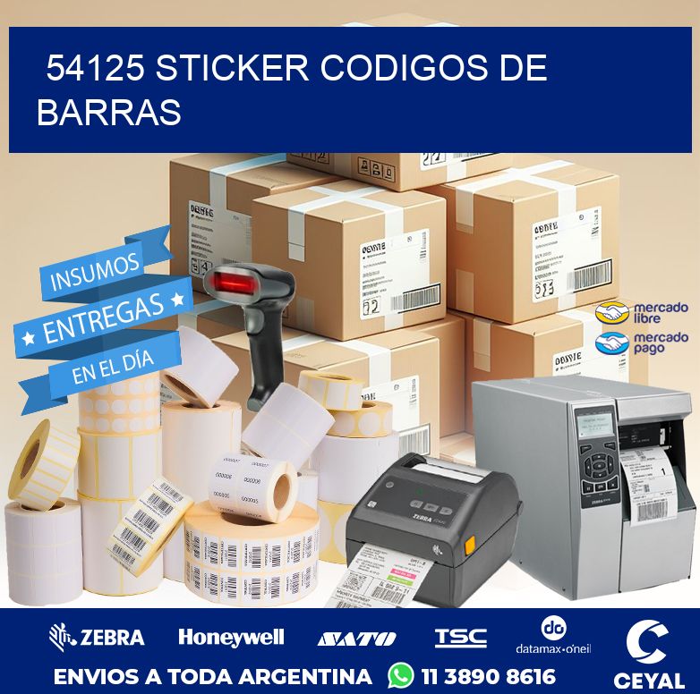 54125 STICKER CODIGOS DE BARRAS