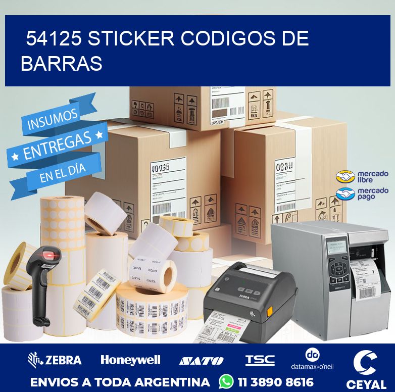 54125 STICKER CODIGOS DE BARRAS