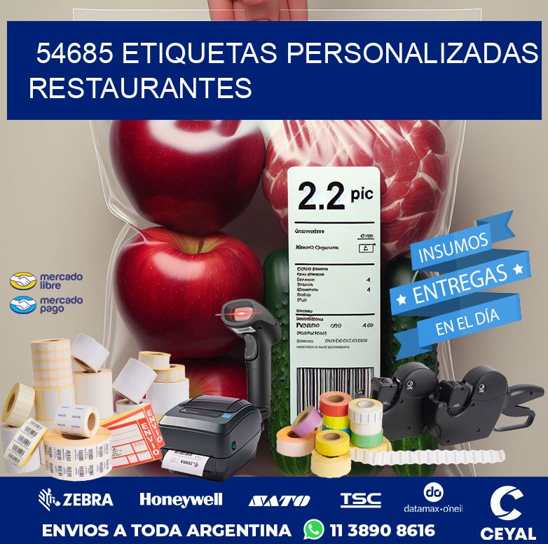54685 ETIQUETAS PERSONALIZADAS RESTAURANTES