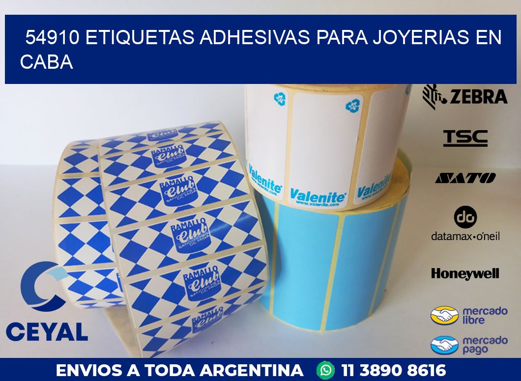 54910 ETIQUETAS ADHESIVAS PARA JOYERIAS EN CABA