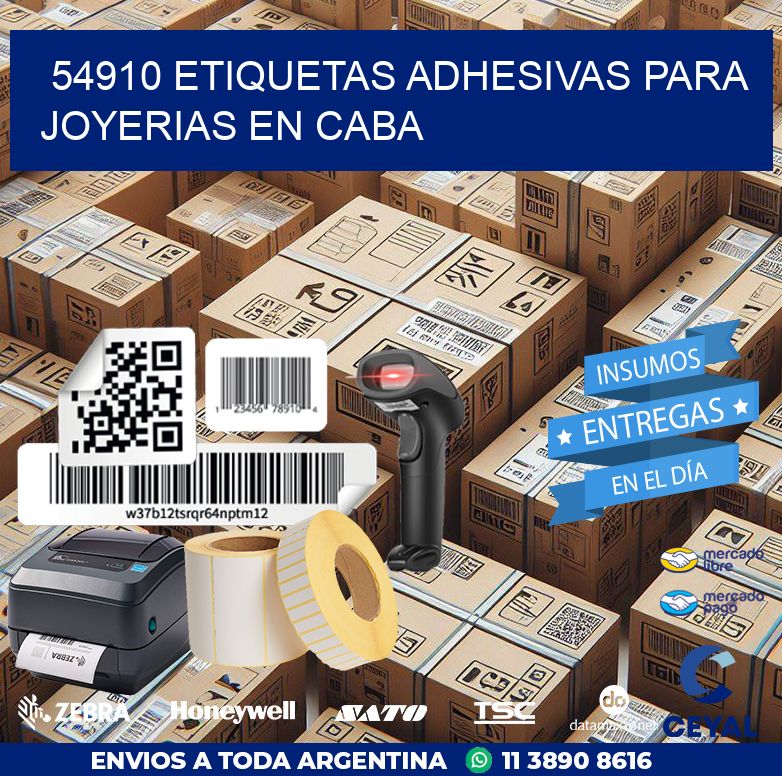 54910 ETIQUETAS ADHESIVAS PARA JOYERIAS EN CABA