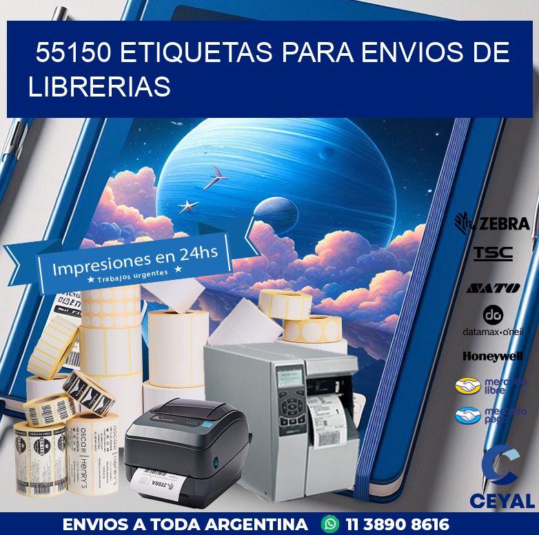 55150 ETIQUETAS PARA ENVIOS DE LIBRERIAS