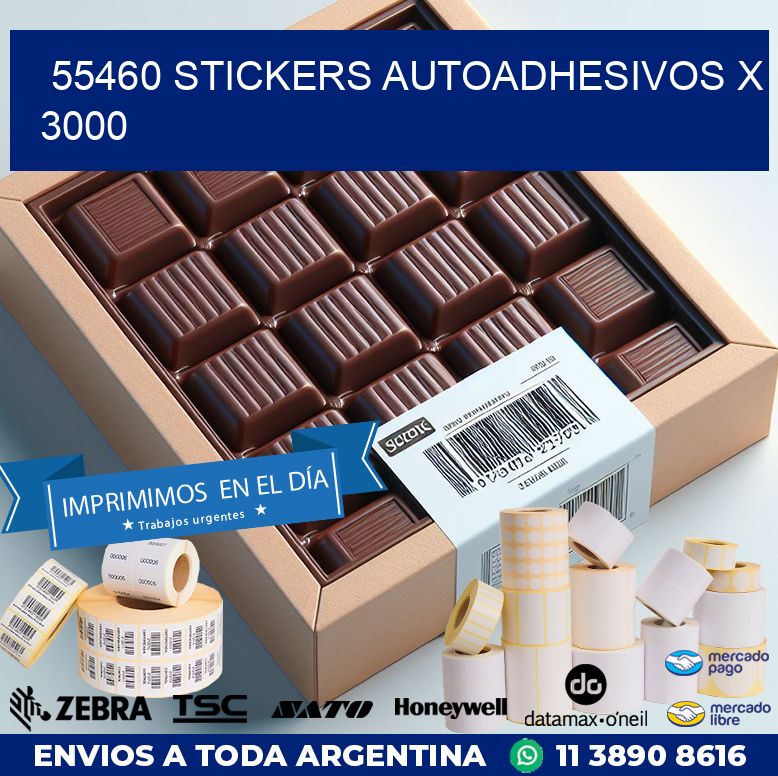 55460 STICKERS AUTOADHESIVOS X 3000