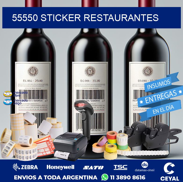 55550 STICKER RESTAURANTES