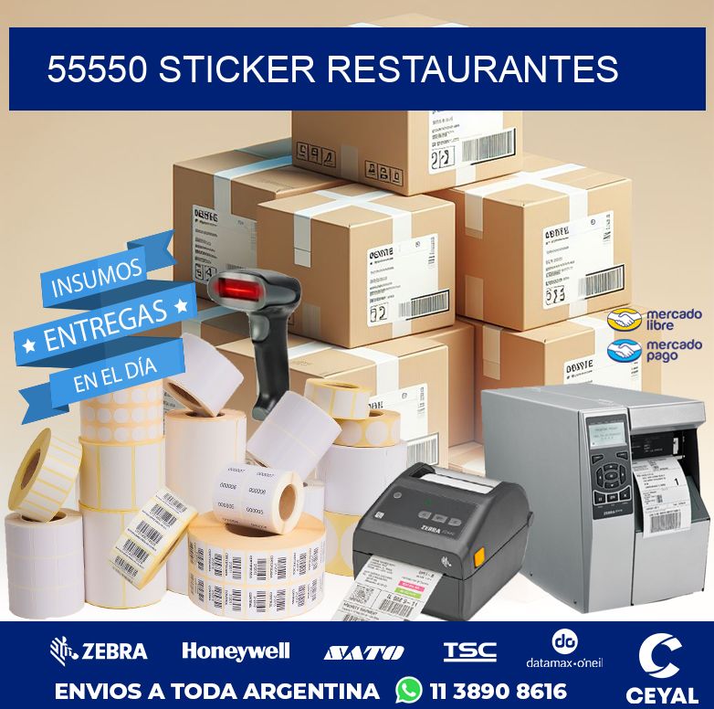 55550 STICKER RESTAURANTES