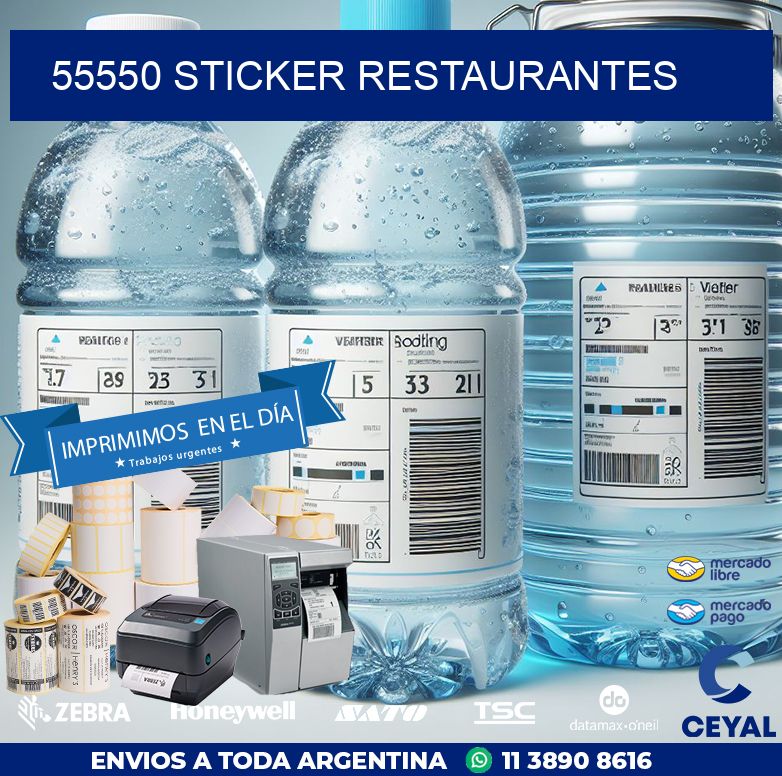 55550 STICKER RESTAURANTES